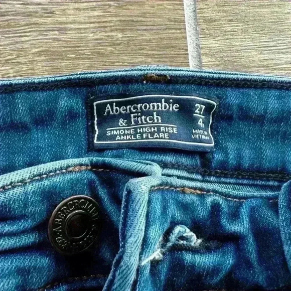 Abercrombie & Fitch SIMONE HIGH RISE ANKLE FLARE 27 155226182 214286141 - Picture 3 of 9